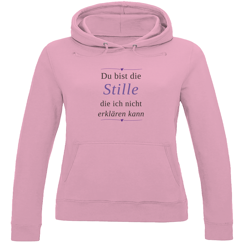 Damen Hoodie – „Du bist die Stille, die ich nicht erklären kann" | Wortmelodie Moments – aus Baumwolle – Bild 5