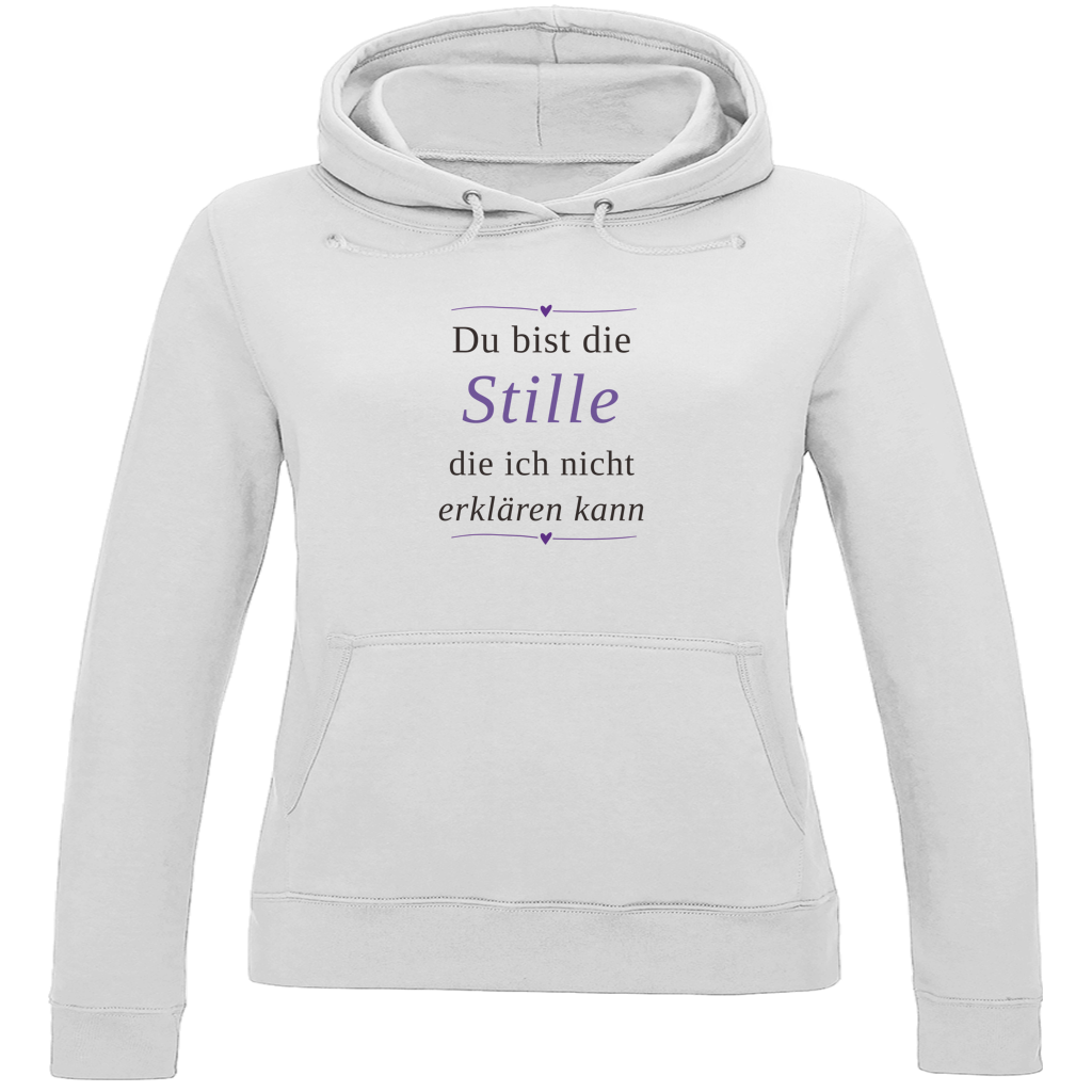 Damen Hoodie – „Du bist die Stille, die ich nicht erklären kann" | Wortmelodie Moments – aus Baumwolle – Bild 7