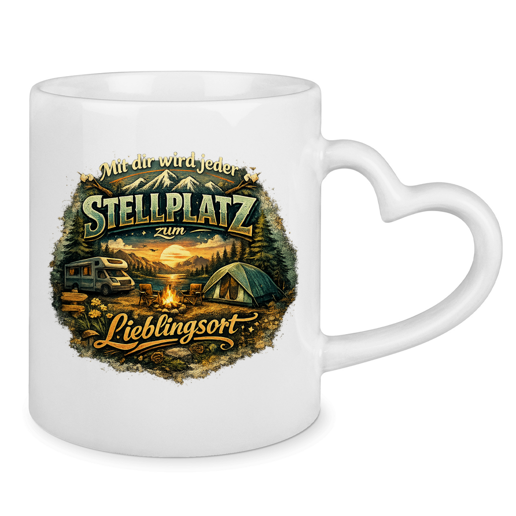 Tasse mit Herzhenkel - Bild 2