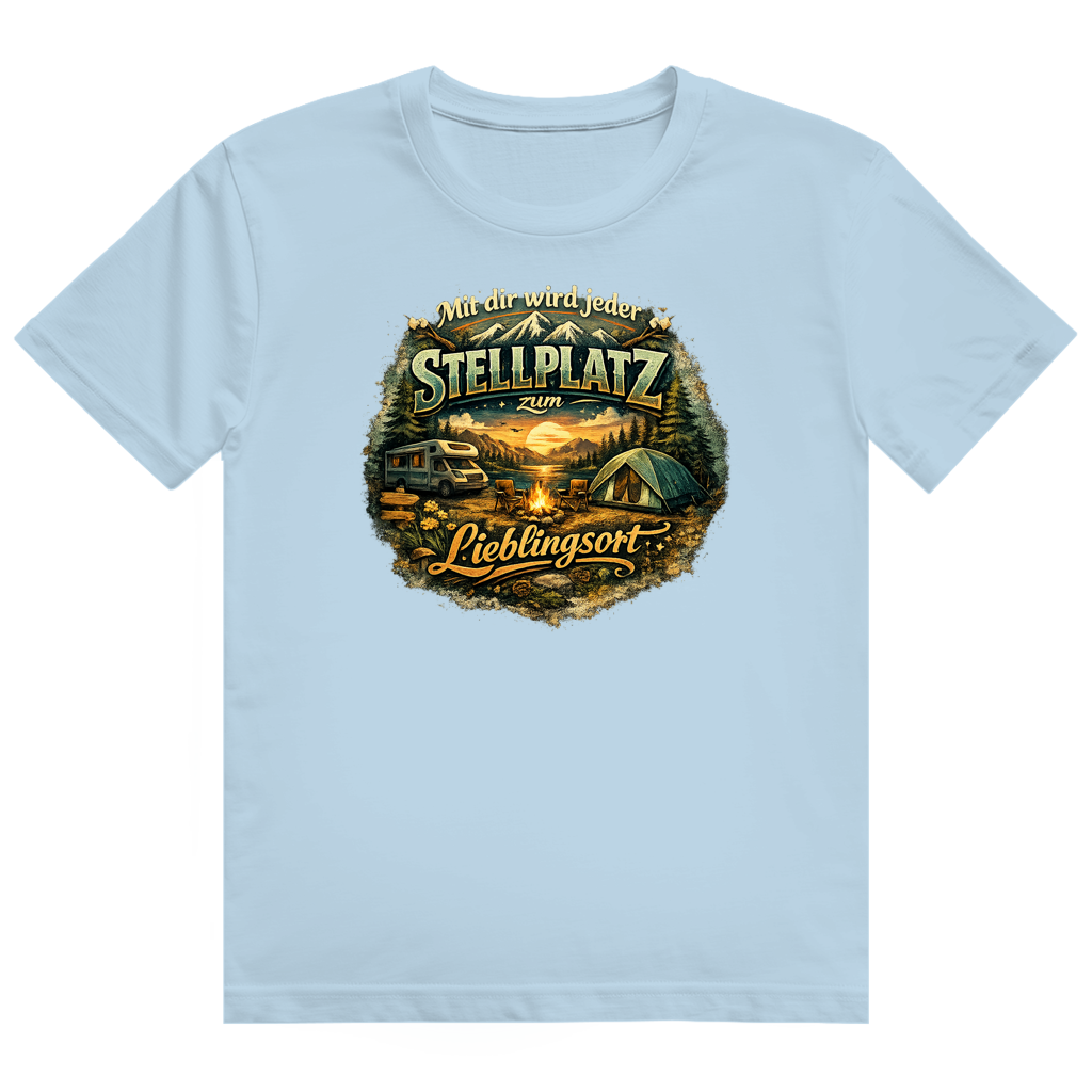 Herren Heavy Cotton T-Shirt Mit dir wird jeder Stellplatz zum Lieblingsort