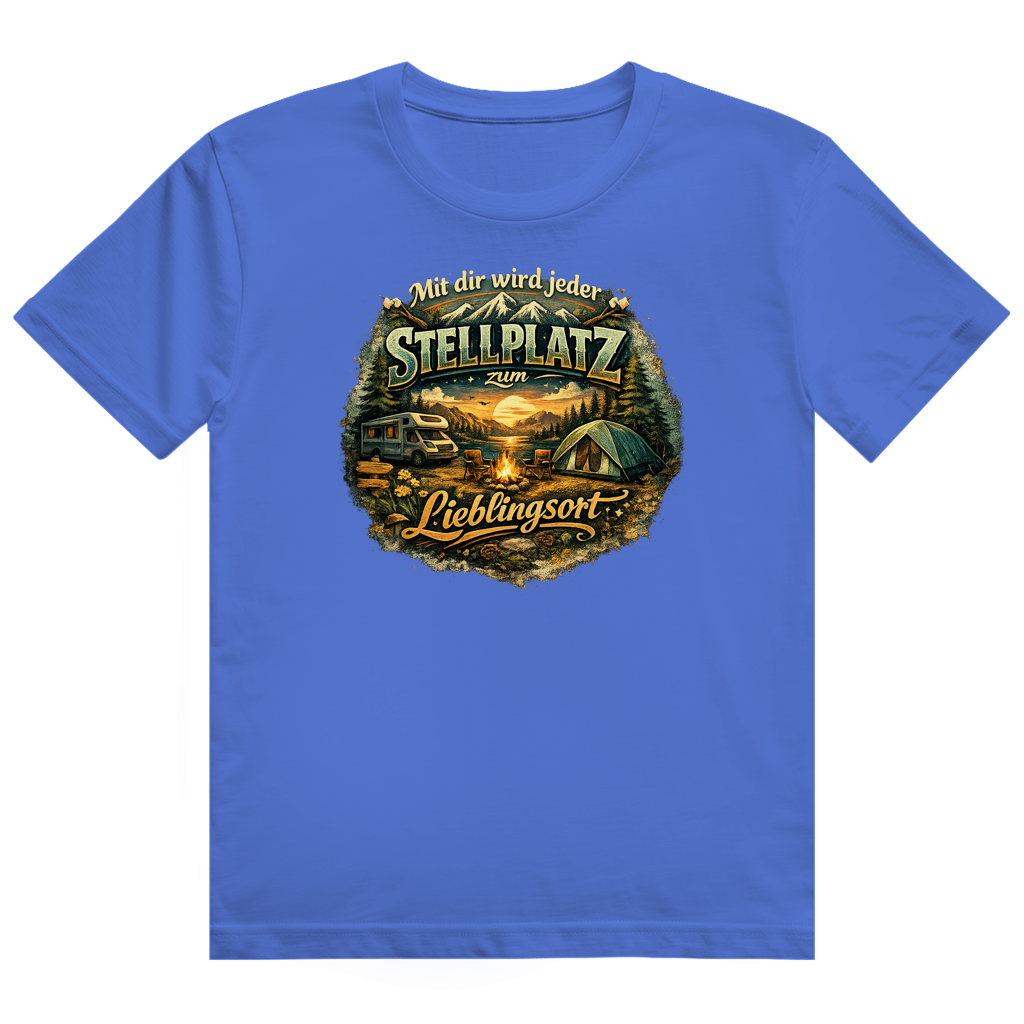 Herren Heavy Cotton T-Shirt Mit dir wird jeder Stellplatz zum Lieblingsort