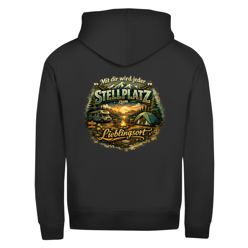 Herren Zipper Hoodie Mit dir wird jeder Stellplatz zum Lieblingsort