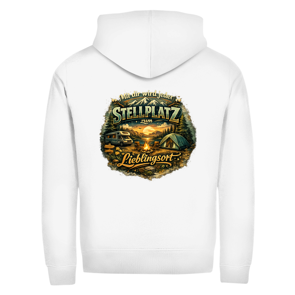 Herren Zipper Hoodie Mit dir wird jeder Stellplatz zum Lieblingsort