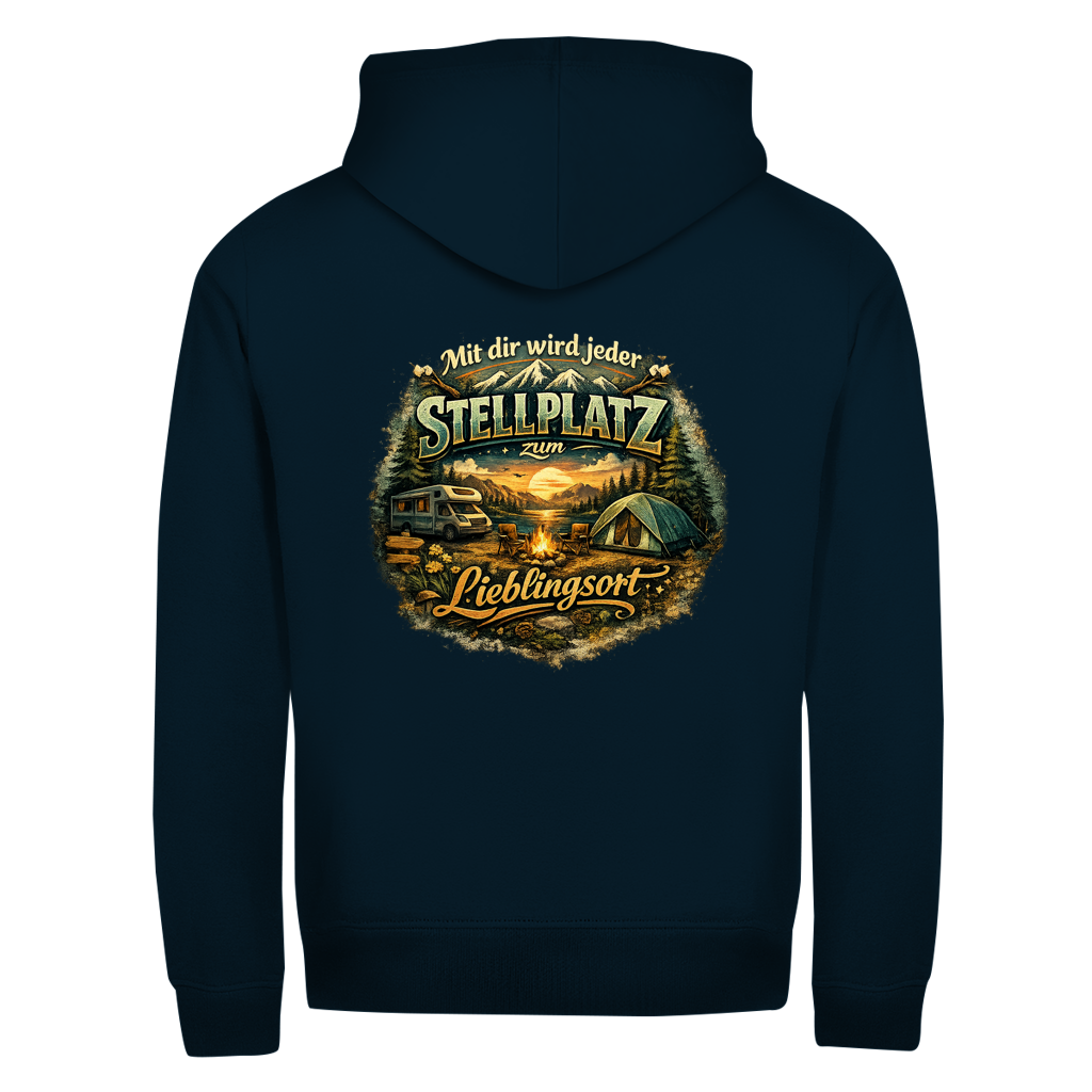 Herren Zipper Hoodie Mit dir wird jeder Stellplatz zum Lieblingsort