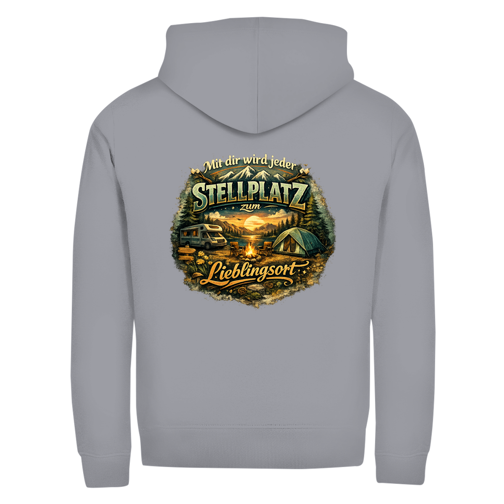 Herren Zipper Hoodie Mit dir wird jeder Stellplatz zum Lieblingsort