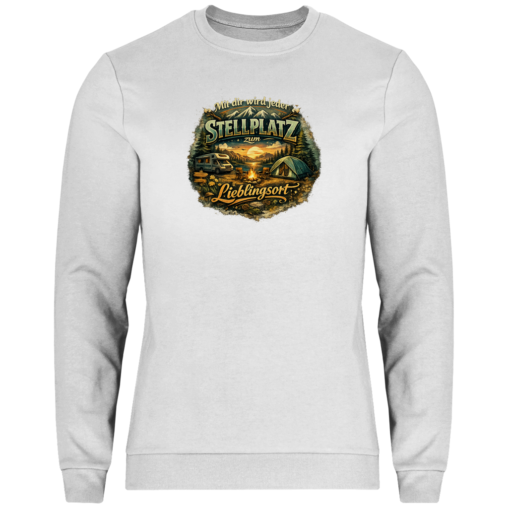 Herren Sweatshirt Mit dir wird jeder Stellplatz zum Lieblingsort