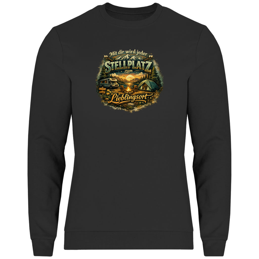 Herren Sweatshirt Mit dir wird jeder Stellplatz zum Lieblingsort