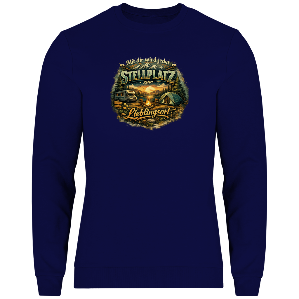 Herren Sweatshirt Mit dir wird jeder Stellplatz zum Lieblingsort