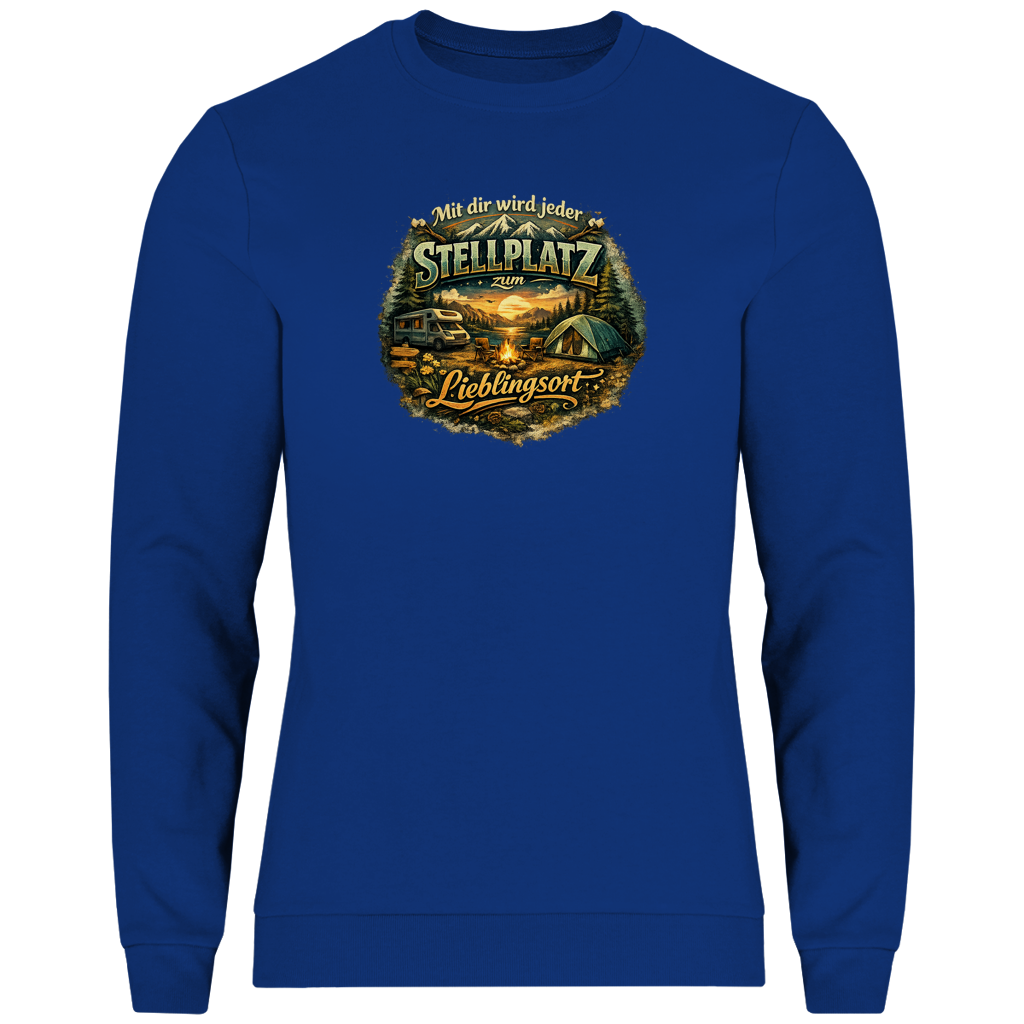 Herren Sweatshirt Mit dir wird jeder Stellplatz zum Lieblingsort