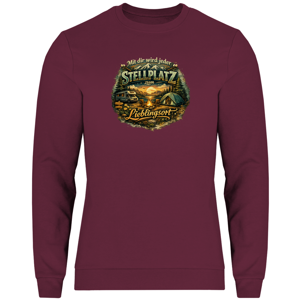 Herren Sweatshirt Mit dir wird jeder Stellplatz zum Lieblingsort
