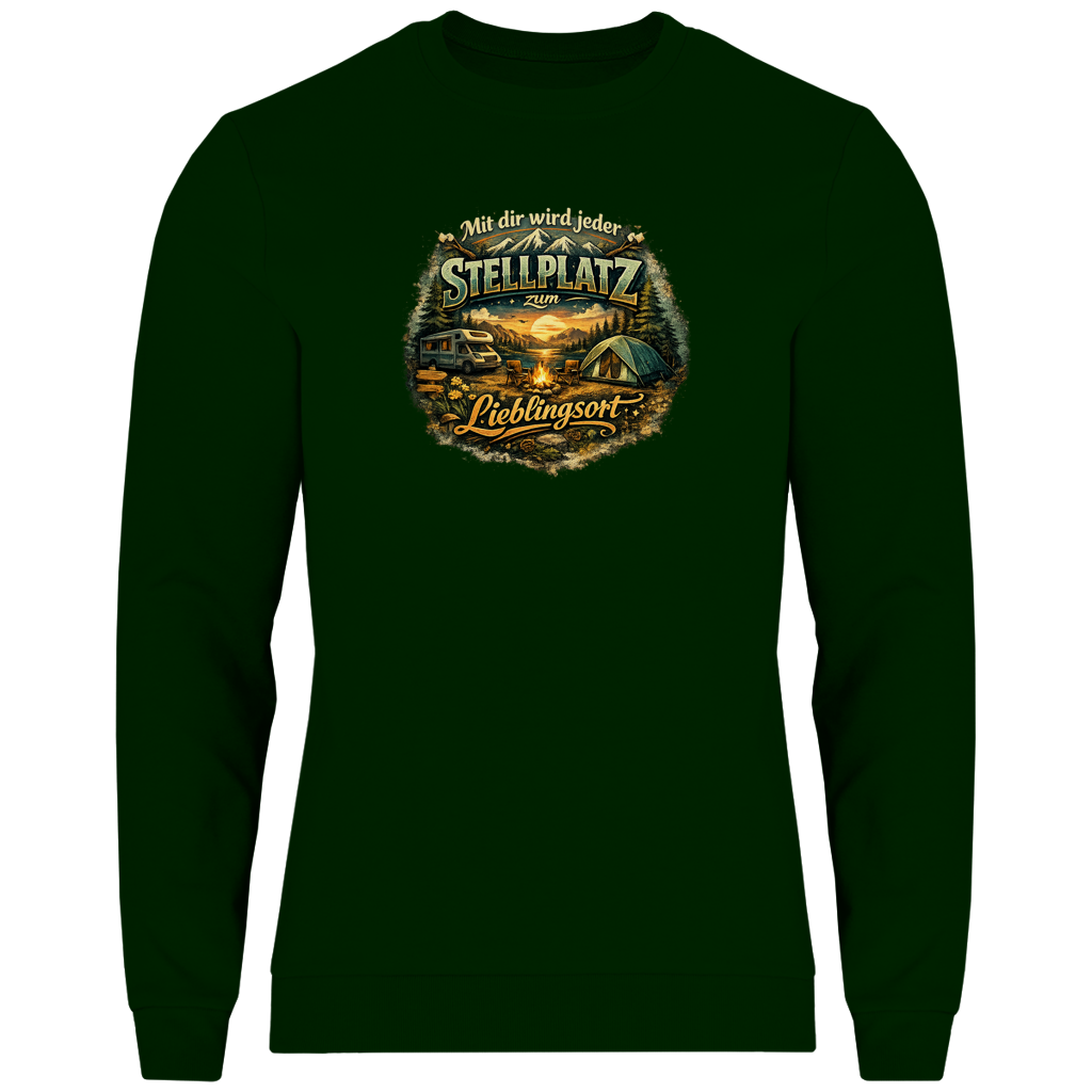 Herren Sweatshirt Mit dir wird jeder Stellplatz zum Lieblingsort