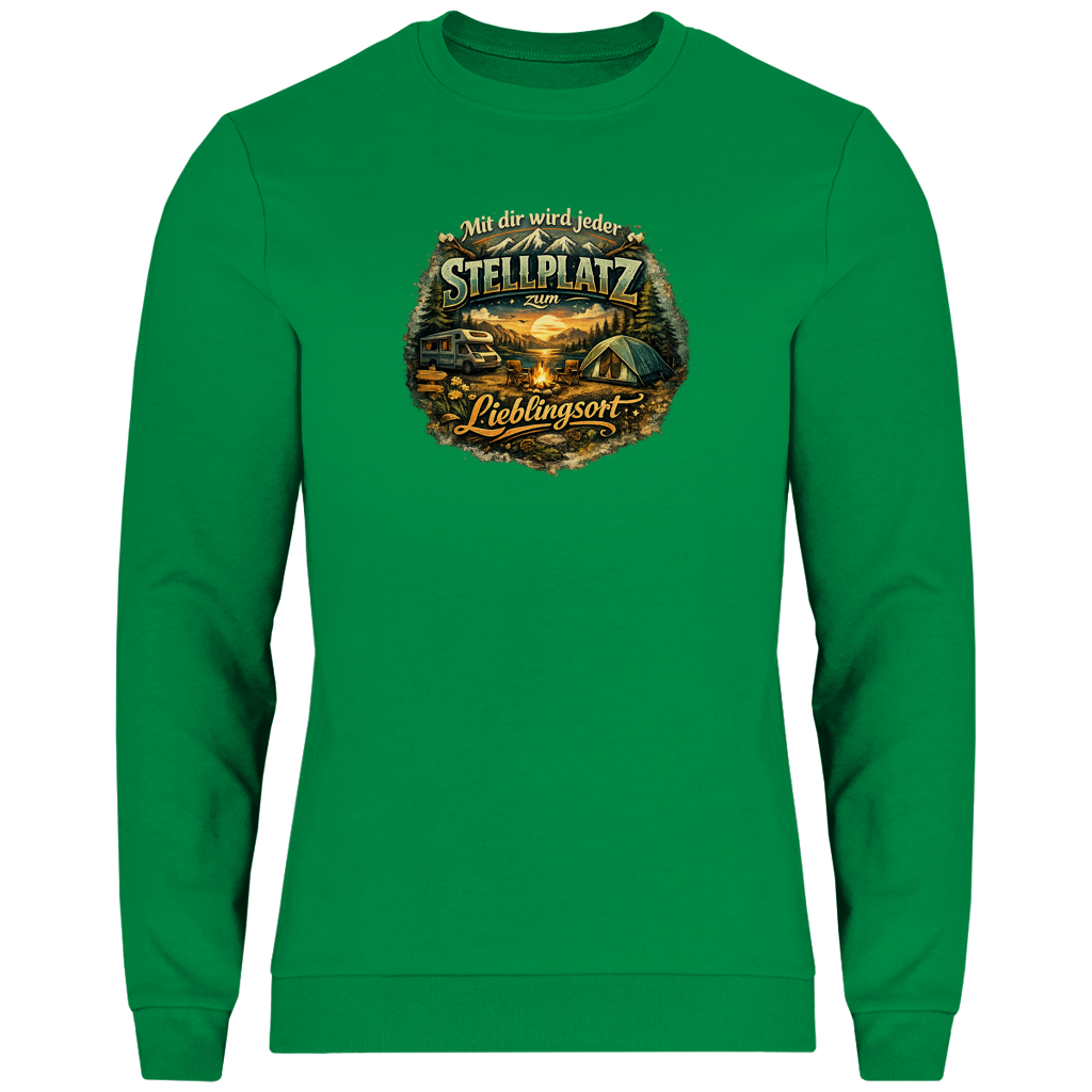 Herren Sweatshirt Mit dir wird jeder Stellplatz zum Lieblingsort