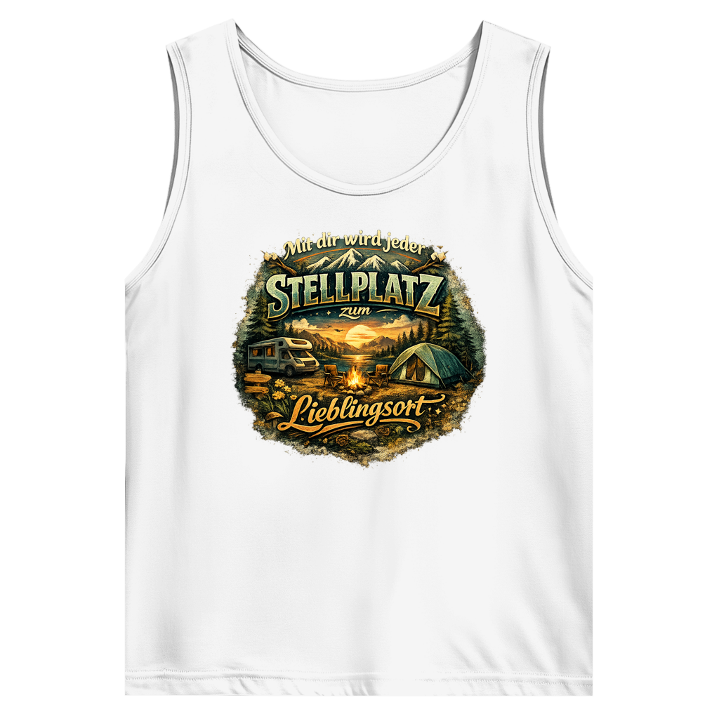 Herren Basic Tank Top Mit dir wird jeder Stellplatz zum Lieblingsort