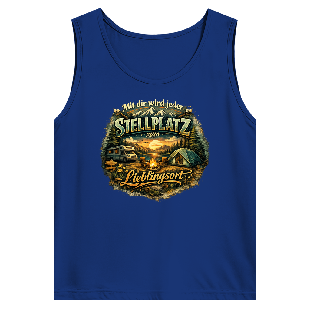Herren Basic Tank Top Mit dir wird jeder Stellplatz zum Lieblingsort