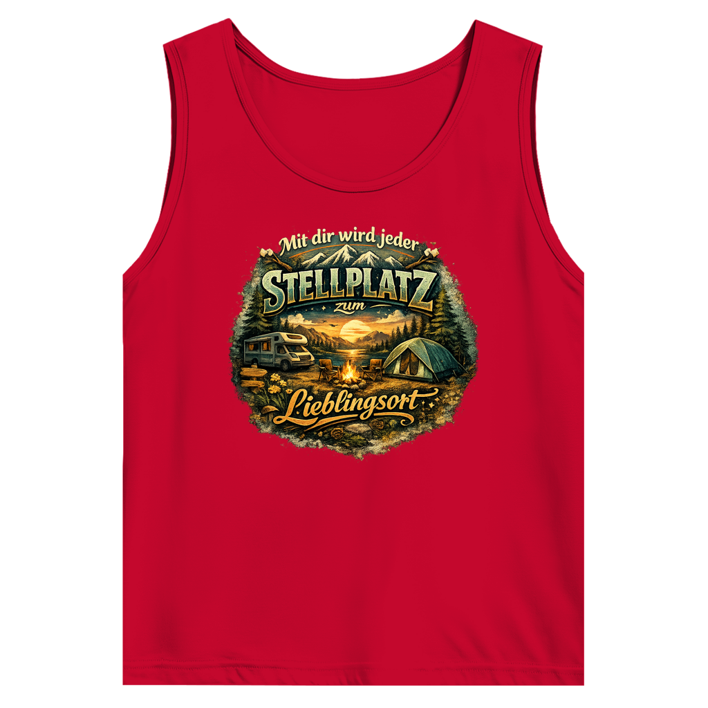 Herren Basic Tank Top Mit dir wird jeder Stellplatz zum Lieblingsort