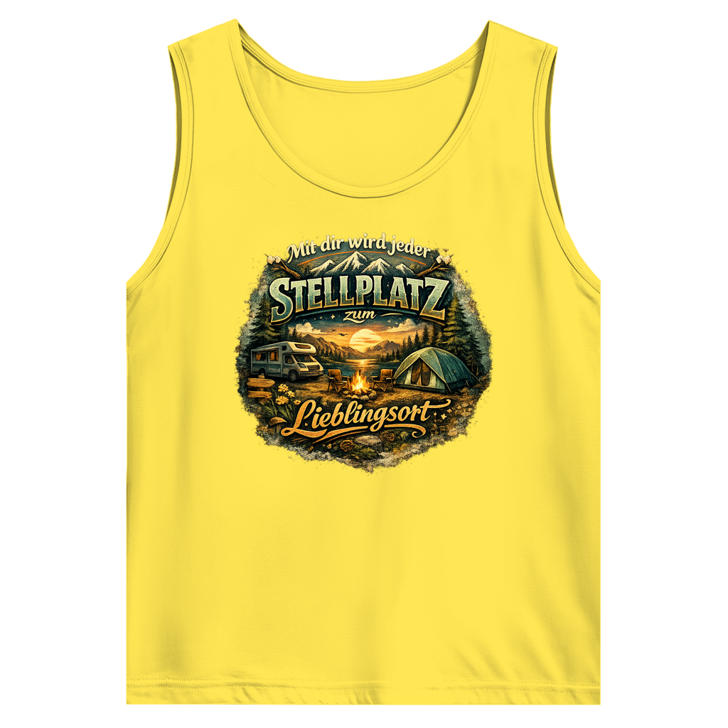 Herren Basic Tank Top Mit dir wird jeder Stellplatz zum Lieblingsort