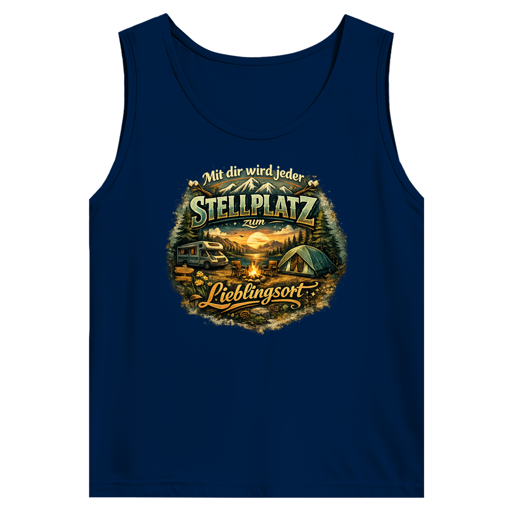 Herren Basic Tank Top Mit dir wird jeder Stellplatz zum Lieblingsort