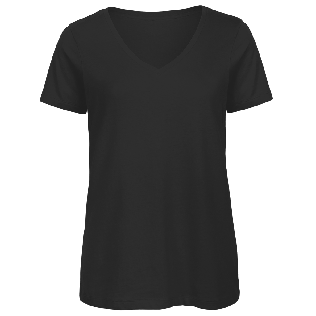 Damen Premium V-Neck T-Shirt Mit dir wird jeder Stellplatz zum Lieblingsort