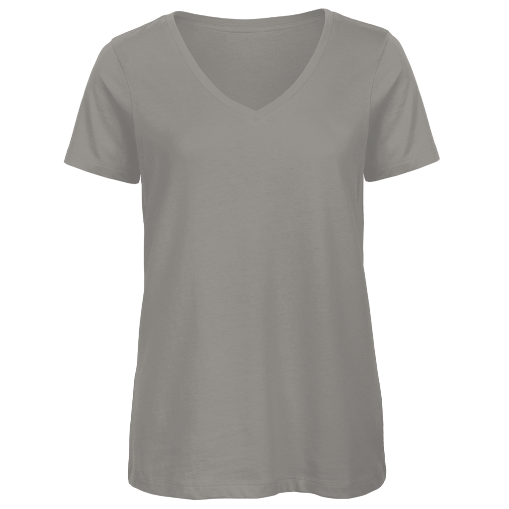 Damen Premium V-Neck T-Shirt Mit dir wird jeder Stellplatz zum Lieblingsort