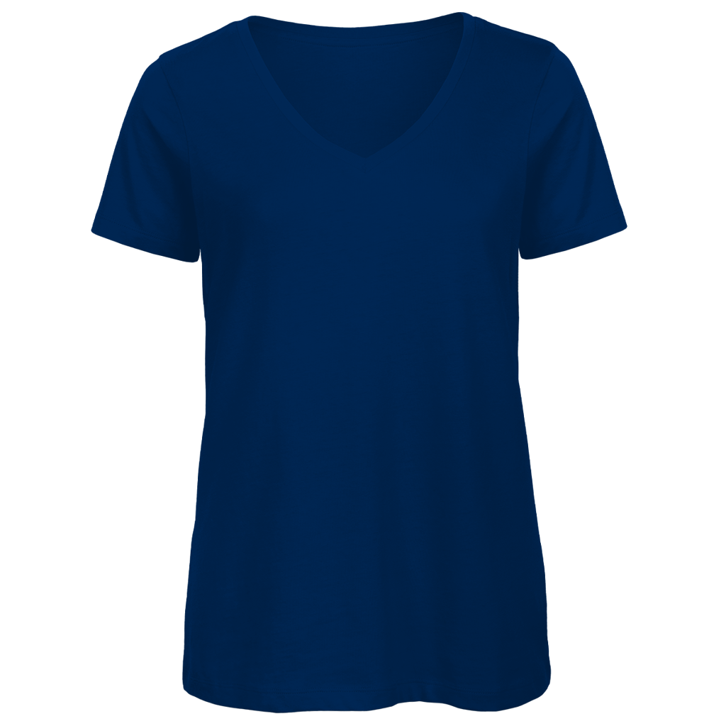 Damen Premium V-Neck T-Shirt Mit dir wird jeder Stellplatz zum Lieblingsort