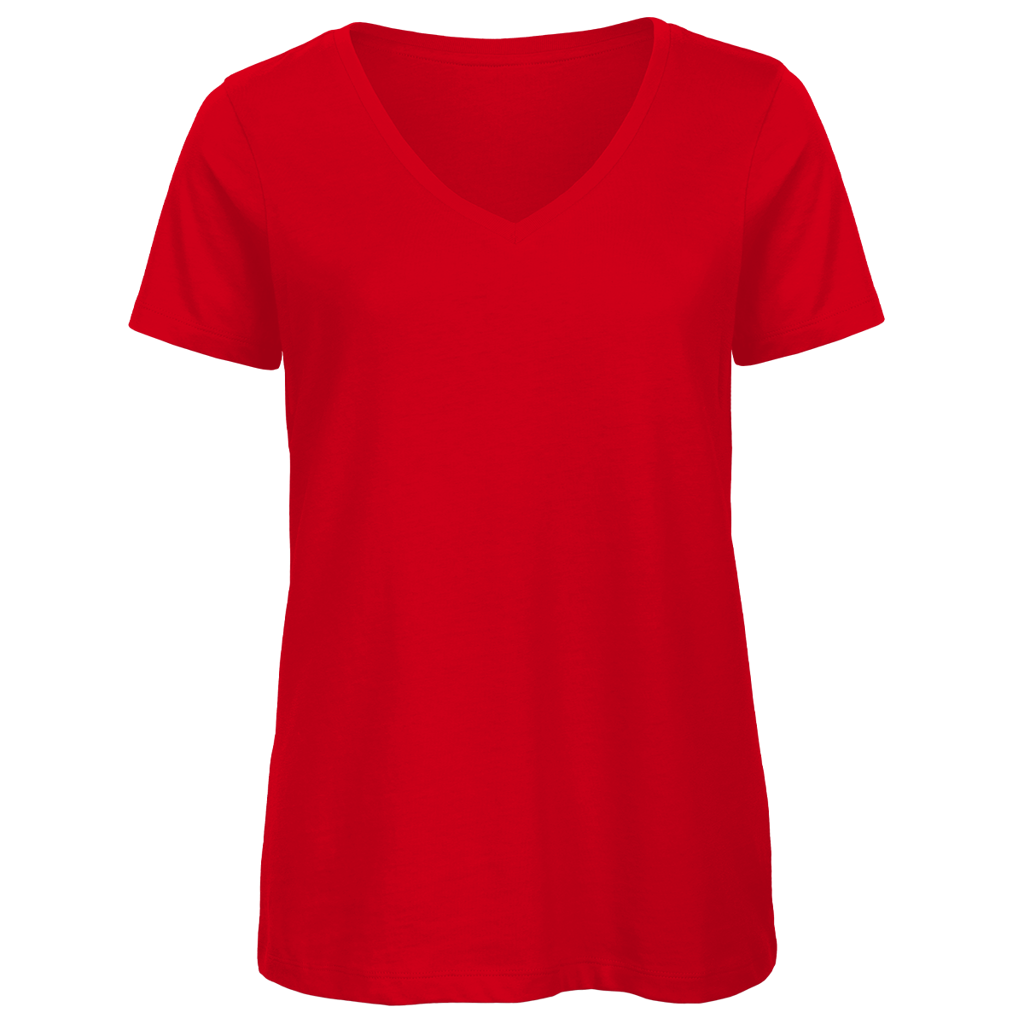 Damen Premium V-Neck T-Shirt Mit dir wird jeder Stellplatz zum Lieblingsort