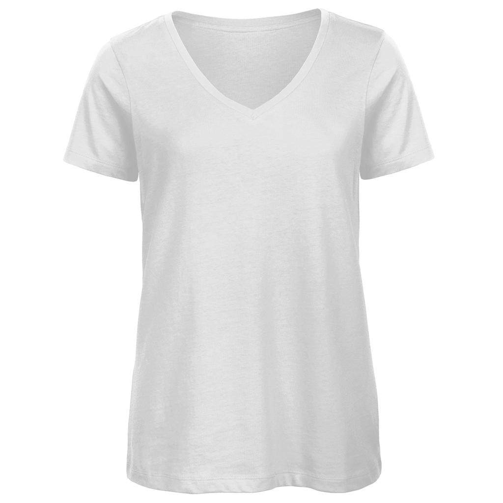 Damen Premium V-Neck T-Shirt Mit dir wird jeder Stellplatz zum Lieblingsort