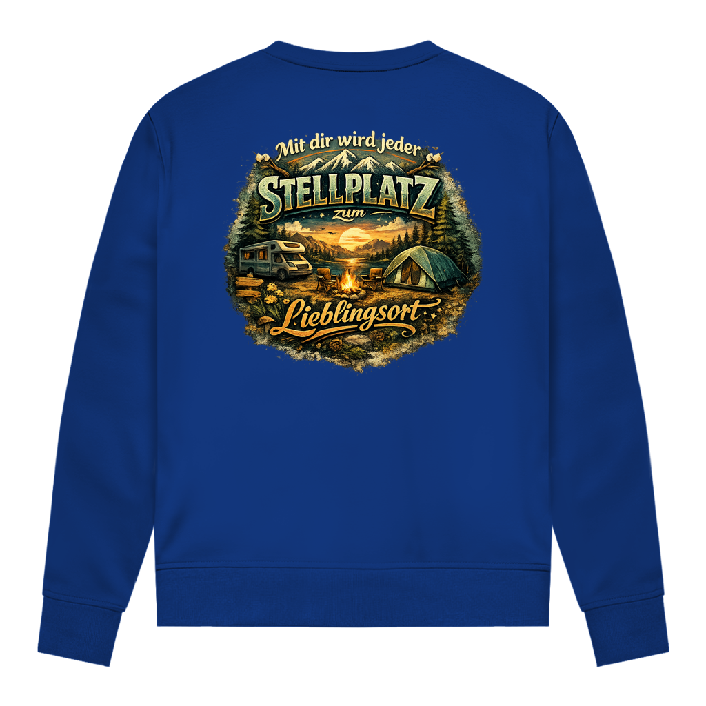 Damen Sweatshirt Mit dir wird jeder Stellplatz zum Lieblingsort