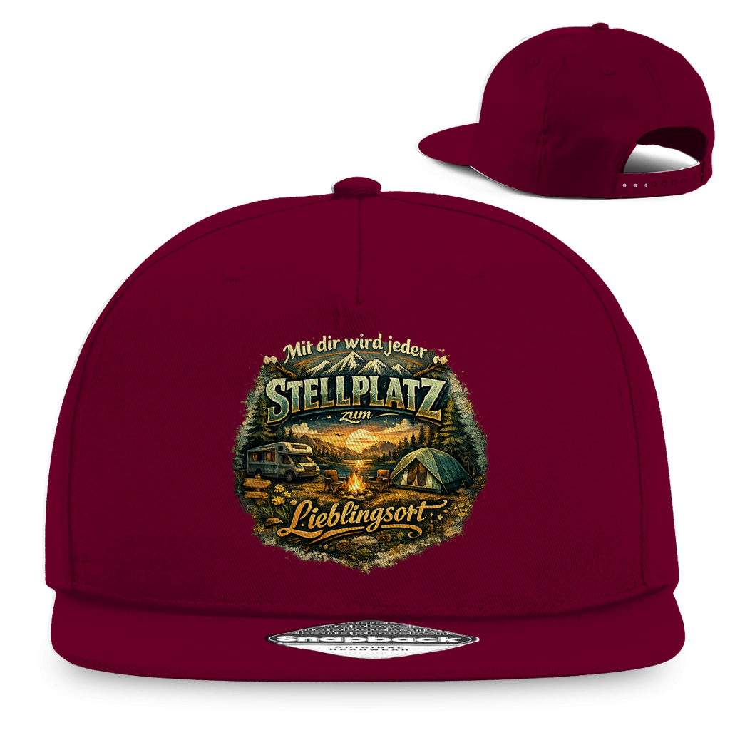 Snapback Rapper Cap Mit dir wird jeder Stellplatz zum Lieblingsort