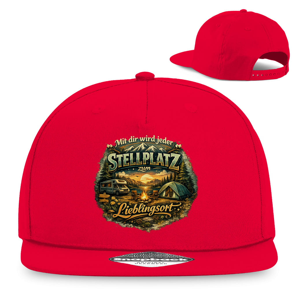 Snapback Rapper Cap Mit dir wird jeder Stellplatz zum Lieblingsort