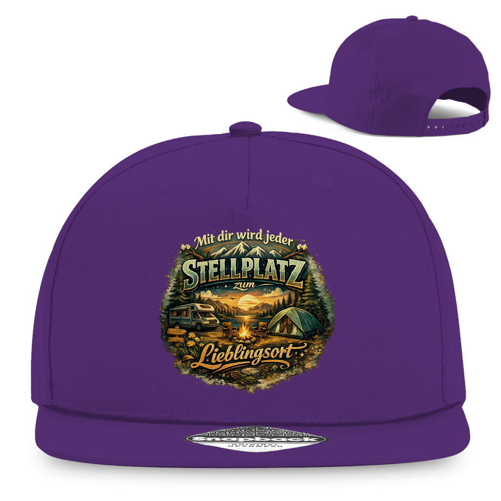Snapback Rapper Cap Mit dir wird jeder Stellplatz zum Lieblingsort