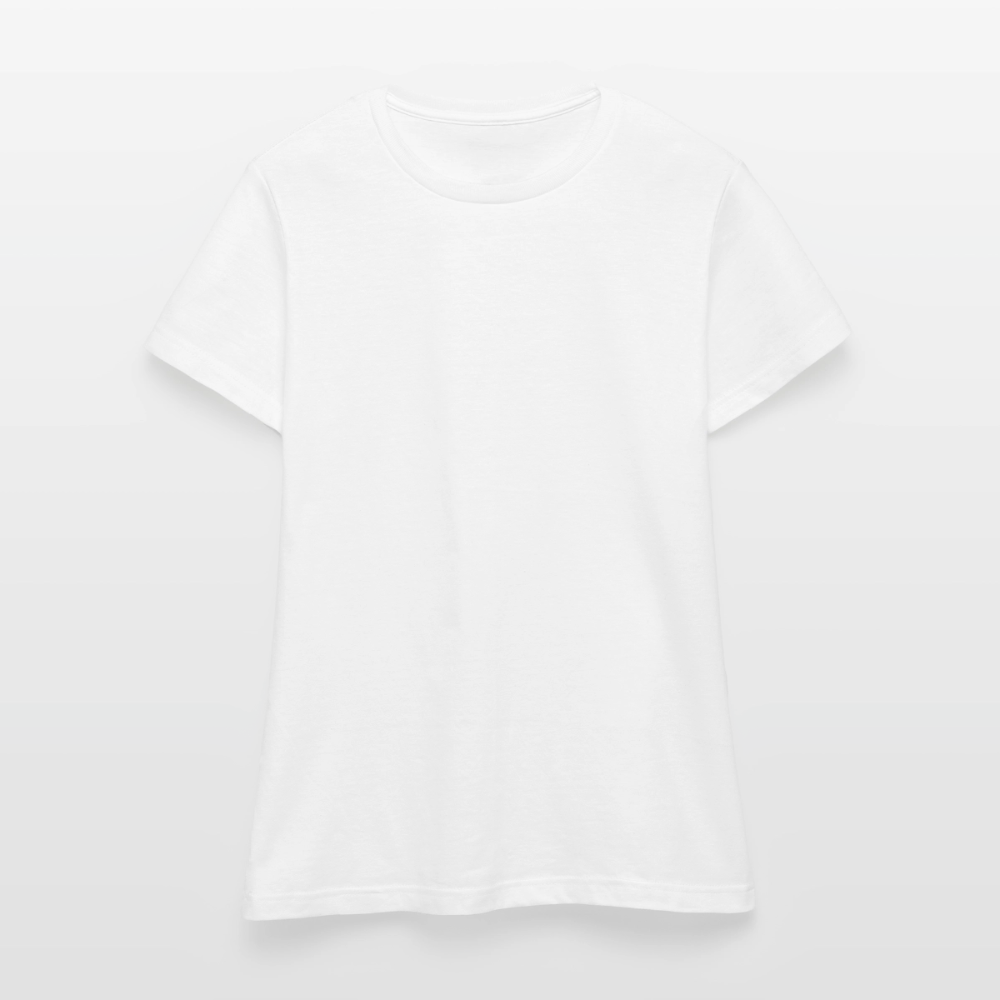 Damen T-Shirt Baumwolle – bequemes Basic Shirt für Alltag & Freizeit | leicht figurbetont | Wortmelodie Moments - Weiß