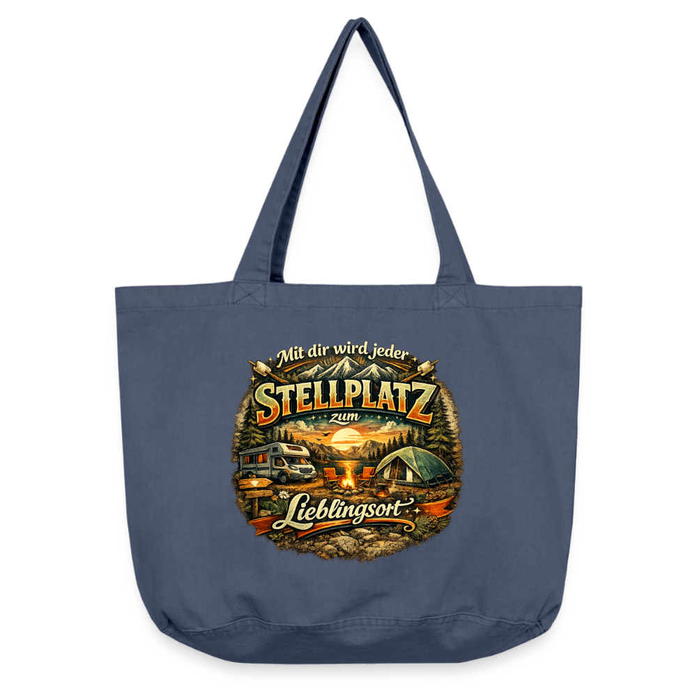 Vintage-Washed Shopper - Vintage Denim