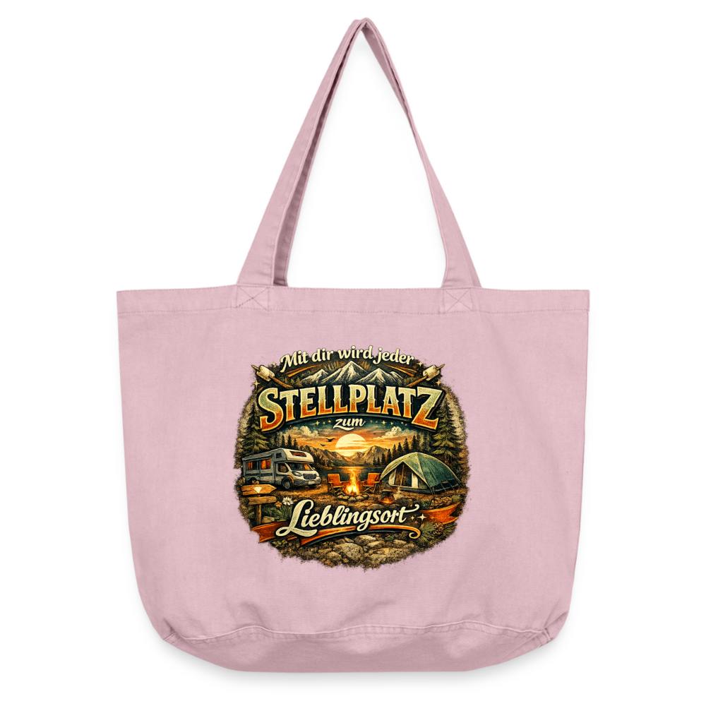 Vintage-Washed Shopper - Vintage Rosa