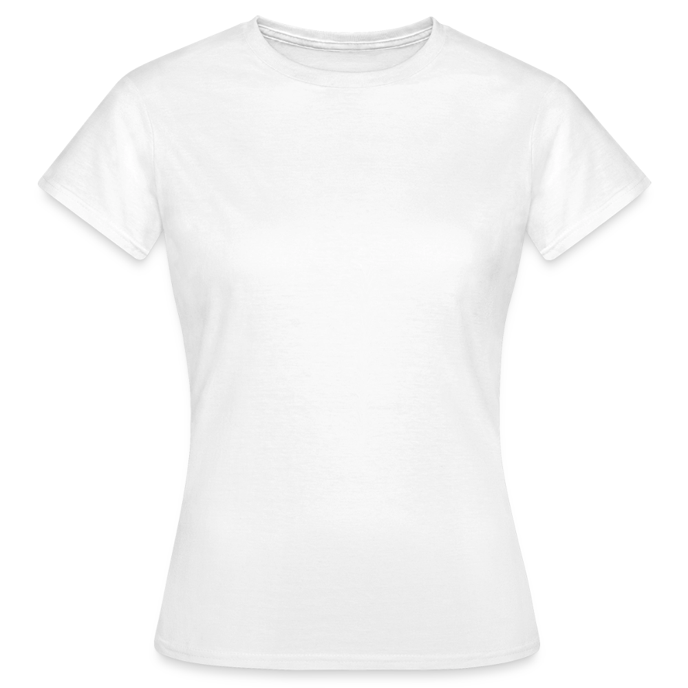 Damen T-Shirt Baumwolle – bequemes Basic Shirt für Alltag & Freizeit | leicht figurbetont | Wortmelodie Moments - Weiß