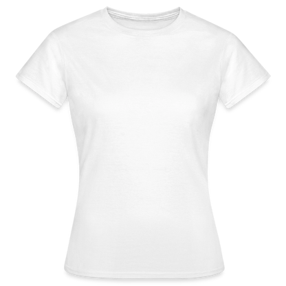 Damen T-Shirt Baumwolle – bequemes Basic Shirt für Alltag & Freizeit | leicht figurbetont | Wortmelodie Moments - Weiß