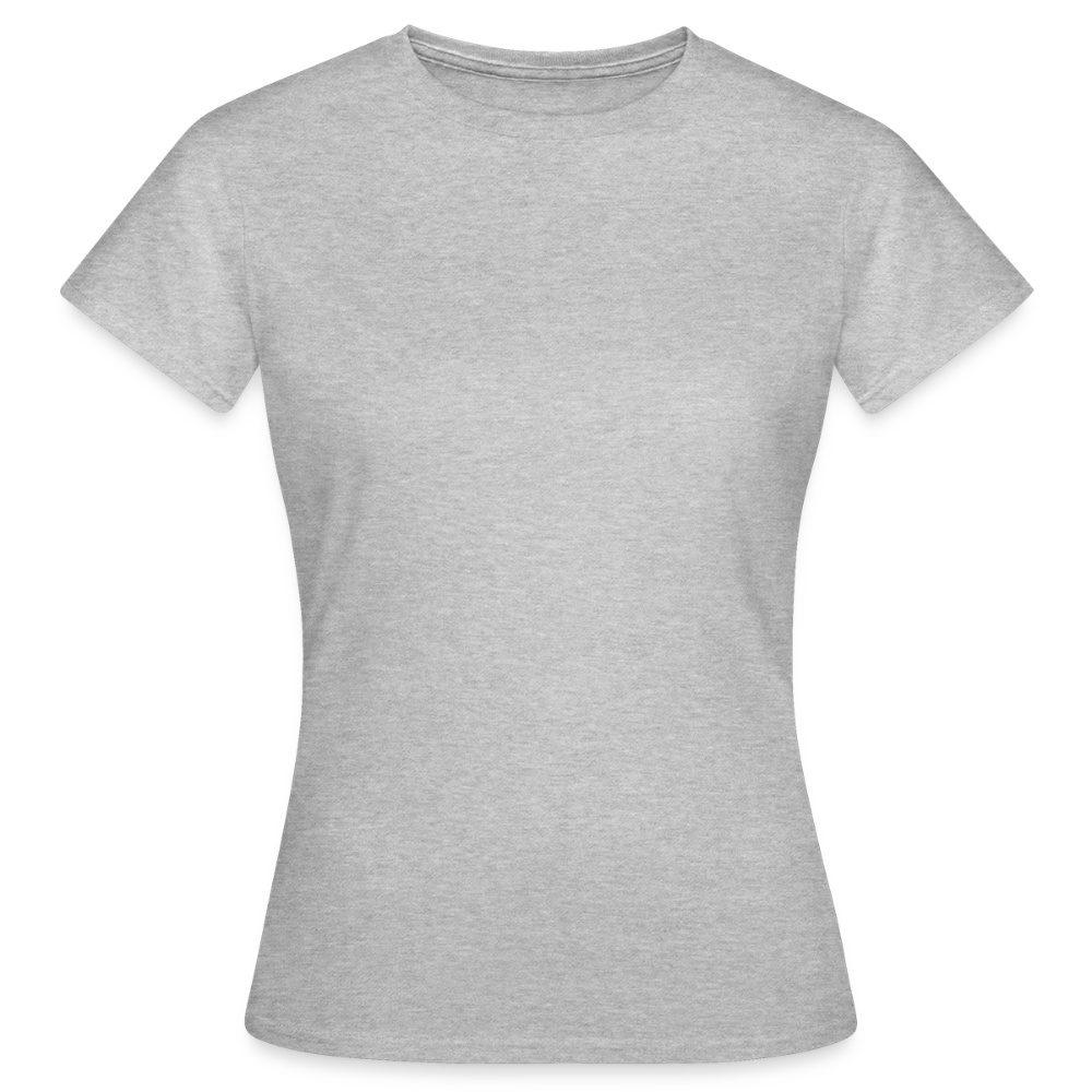 Damen T-Shirt Baumwolle – bequemes Basic Shirt für Alltag & Freizeit | leicht figurbetont | Wortmelodie Moments - Grau meliert