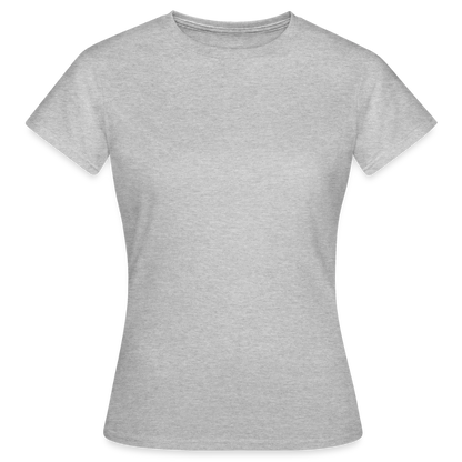 Damen T-Shirt Baumwolle – bequemes Basic Shirt für Alltag & Freizeit | leicht figurbetont | Wortmelodie Moments - Grau meliert