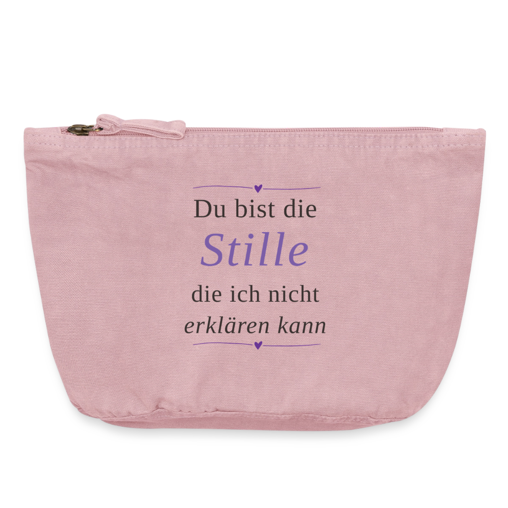 Vintage Reißverschluss-Täschchen (18 x 21 cm) - Vintage Rosa