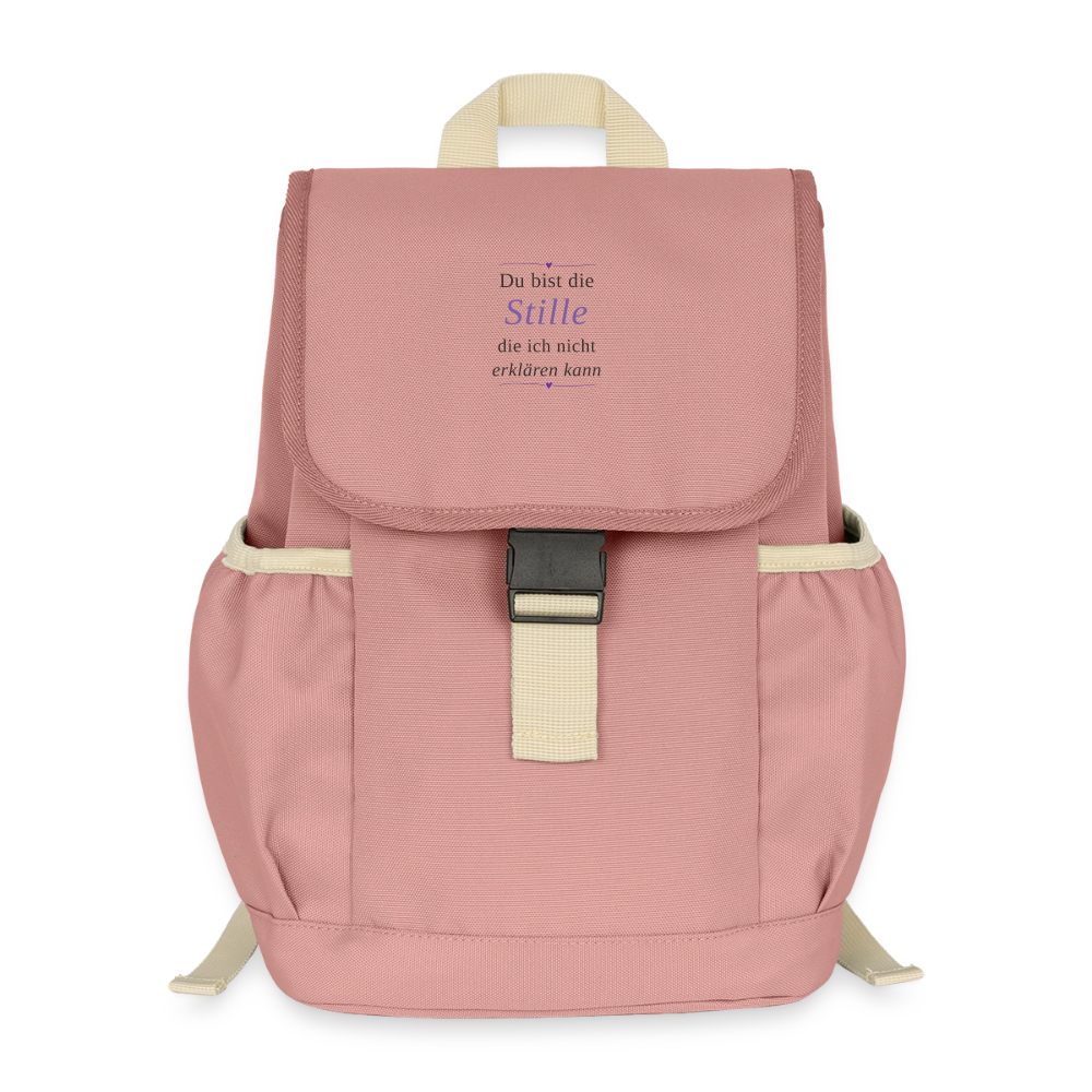 Kinder Recycelter Rucksack - Altrosa