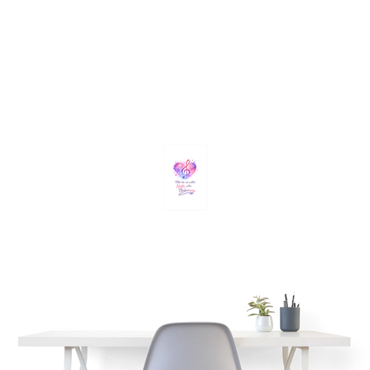 Poster "Stille voller Bedeutung" (20x30 cm) | Dein Herzensmoment für die Wand - Weiß