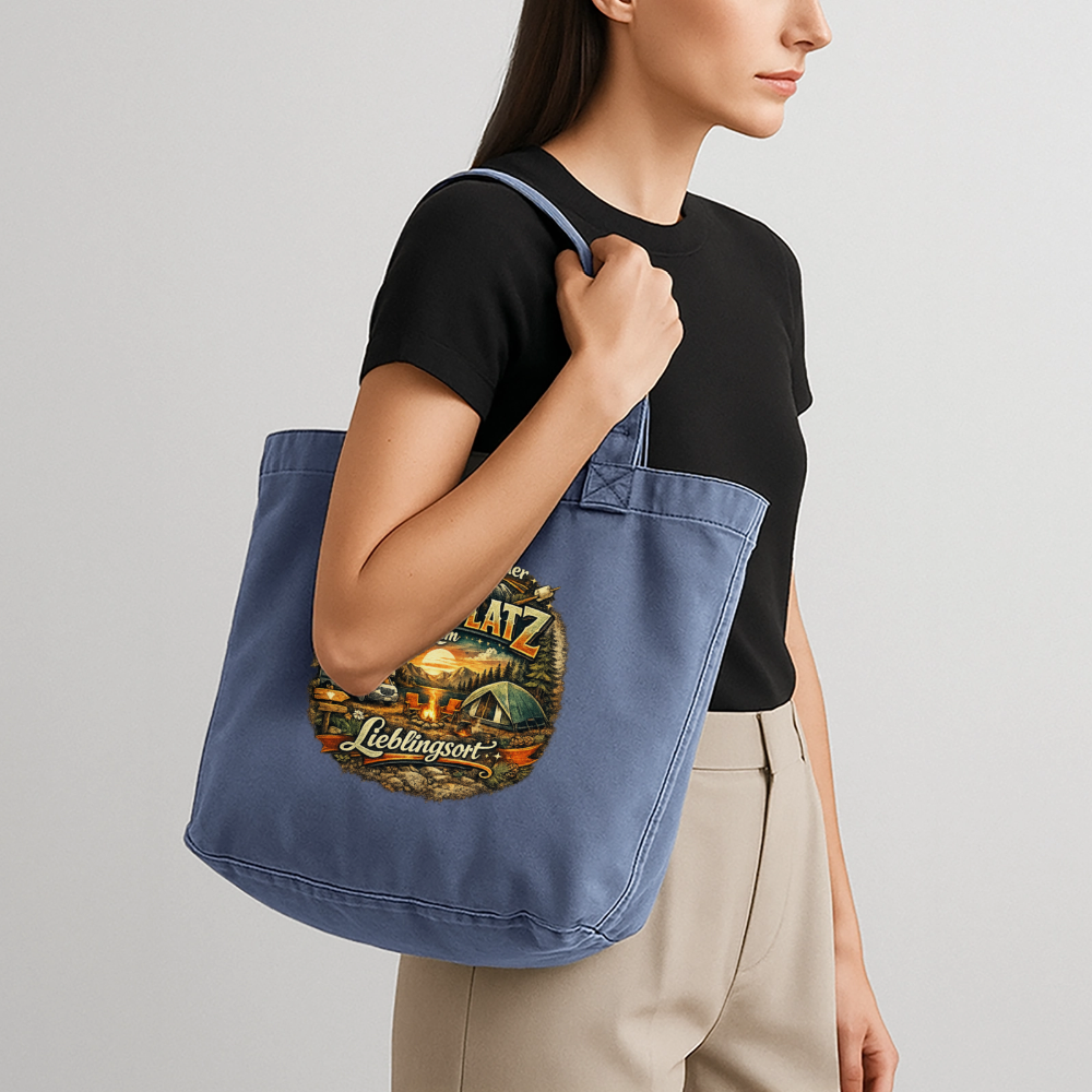 Vintage-Washed Shopper - Vintage Denim