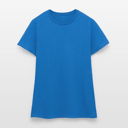 Damen T-Shirt Baumwolle – bequemes Basic Shirt für Alltag & Freizeit | leicht figurbetont | Wortmelodie Moments - Royalblau