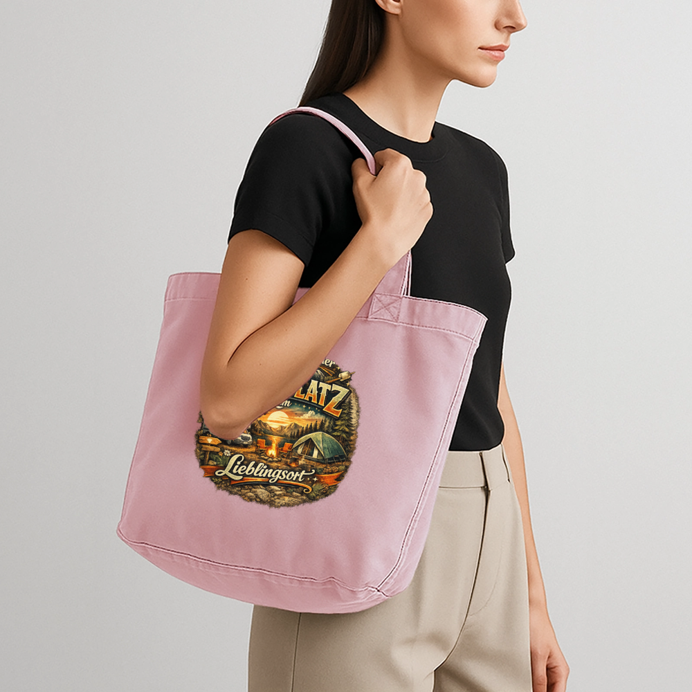 Vintage-Washed Shopper - Vintage Rosa