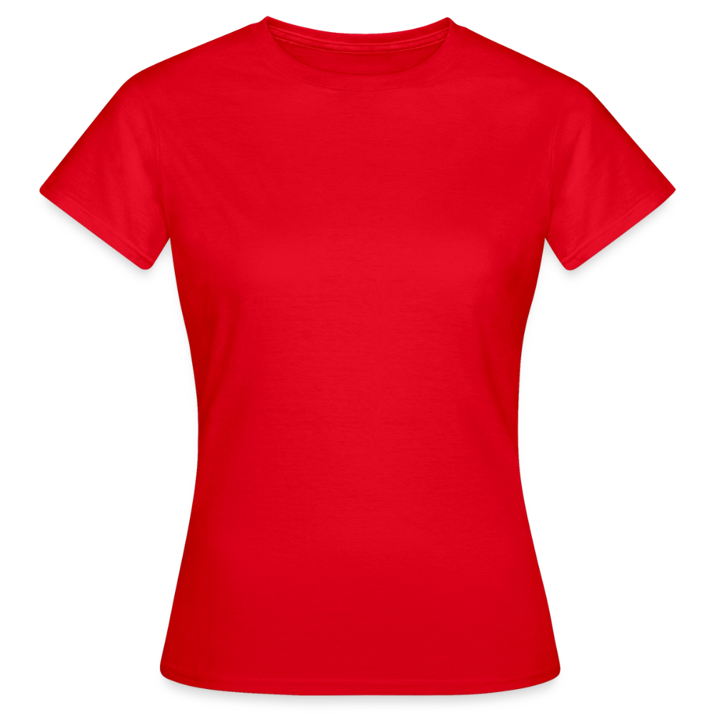 Damen T-Shirt Baumwolle – bequemes Basic Shirt für Alltag & Freizeit | leicht figurbetont | Wortmelodie Moments - Rot
