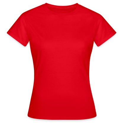 Damen T-Shirt Baumwolle – bequemes Basic Shirt für Alltag & Freizeit | leicht figurbetont | Wortmelodie Moments - Rot